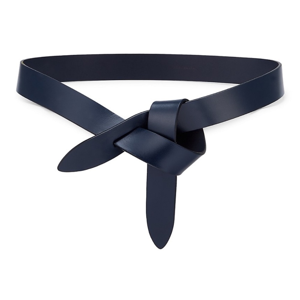 Isabel Marant leece leather wrap belt.  Dark blue. Size medium.